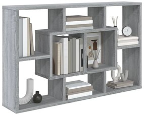 Estante 85x16x52,5 cm derivados de madeira cinzento sonoma