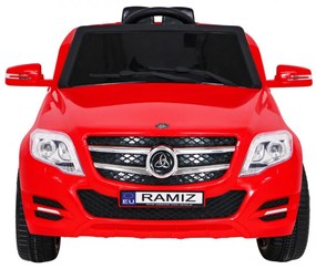 Carro elétrico para Crianças 12V City Rider Rodas de plástico Vermelho