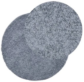 Tapete shaggy de pelo alto PAMPLONA Ø 280 cm azul