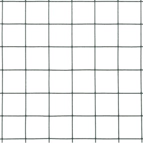 Cerca arame galinheiro 10x0,5 m aço c/ revestimento PVC verde