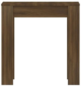 Mesa jantar 140x74,5x76 cm derivados madeira carvalho castanho