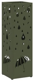 Suporte para Guarda-Chuva Verde-Azeitona Metal Médio