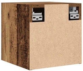 Móvel de TV de parede 2 pcs 30,5x30x30 cm madeira velha