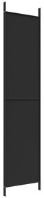 Biombo/divisória com 3 painéis 150x220 cm tecido preto