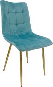 Cadeira Shayla (Veludo verde agua)