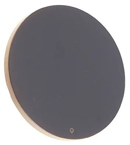 Candeeiro de parede design cinzento 16,5 cm com LED - Skyf Moderno,Design