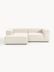 Sofá de canto modular em mistura de linho Lennon (3 lugares)