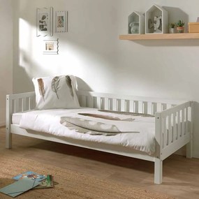 Cama infantil FRITZ (90x200) + Estrado Branca