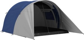 Outsunny Tenda de Campismo Familiar 3-4 Pessoas Impermeável Leve Ventilada Fácil de Montar Dim. 390Lx315lx188H cm | Aosom Portugal