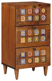 vidaXL Buffet Nogueira 40 x 33 x 75 cm Madeira de manga maciça