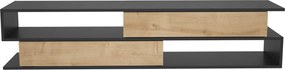 Móvel TV Cortez – Anthracite Oak – 160x35,3x38,6 cm