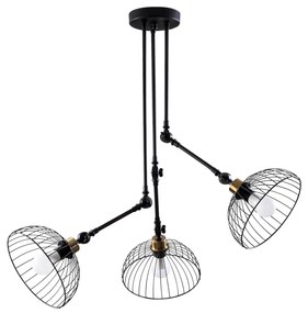 Candeeiro de Teto Beybisi – Preto – 93 x 93 cm
