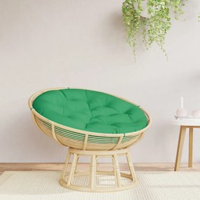 vidaXL Almofadão redondo Ø 100 x11 cm tecido oxford verde