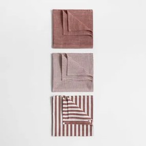 Conjunto De 3 Panos De Cozinha Em Algodão Anellia Cedro Vermelho - Sklum