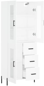 Armário alto 69,5x34x180 cm derivados de madeira branco