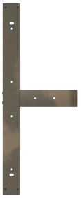 Pés de mesa de jantar em forma de T, 2 peças, preto, 100x35x(72-73) cm