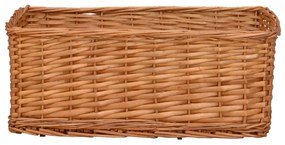 4 pcs conjunto de cestos de encastrar salgueiro castanho