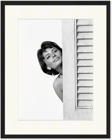Fotografia emoldurada artesanal Sophia Loren