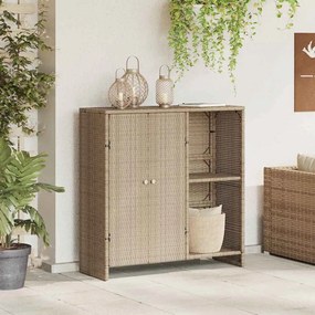 vidaXL Armário de Armazenamento Bege 100 x 36 x 102 cm Rattan