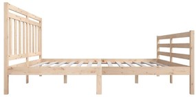 Estrutura de cama king size 150x200 cm madeira maciça