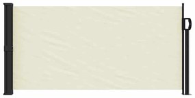 Toldo lateral retrátil 100x300 cm cor creme