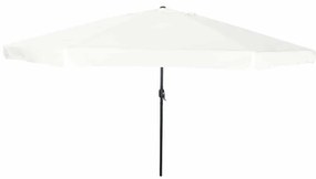 Parasol de Jardim vidaXL ø395x245 cm Branco Areia