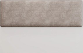 Cabeceira de Cama LUX – 160x5x90 cm – MDP Branco e Tecido Velvet Capuc