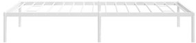 Estrutura de cama metal 90x190 cm branco