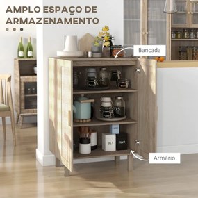 Aparador Dorte de 2 Portas de 73 cm em Vime - Design Natura