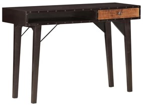 Mesa consola 118x35x76 cm madeira recuperada maciça