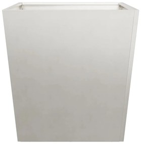 Vaso/floreira de jardim 2 pcs 50x50x50 cm aço inoxidável