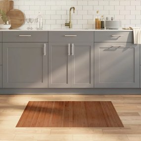 Tapete retangular 70x100 cm bambu castanho