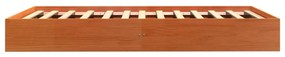 Cama sem colchão 75x190 cm madeira de pinho maciça castanho-mel