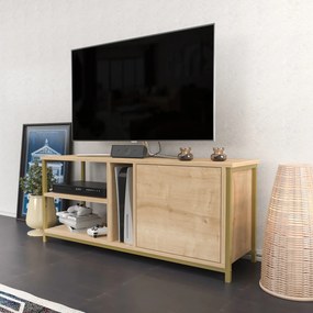 Móvel TV Neola – Ouro Carvalho – 120 cm x 35,3 cm x 50,8 cm