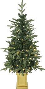 HOMCOM Árvore de Natal Artificial, 120 cm com 110 LEDs 147 pontas, 2 cores de luz, comando à distância | Aosom Portugal