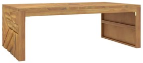Mesa de centro 110x60x38 cm madeira maciça teca