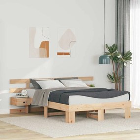 vidaXL Estrutura da Cama com gaveta Castanho 120 x 200 cm
