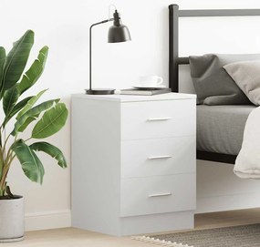 Mesa de cabeceira 38x35x56 cm derivados de madeira branco