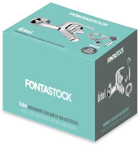 Conjunto de acessórios Fontastock Banho/duche Zinco