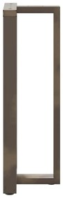 Pés de mesa de bar em forma de T, 2 peças, preto, 40x35x(110-111) cm,
