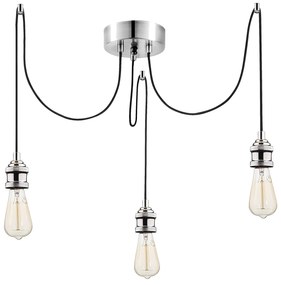 Chandelier Kabluni – Cromado – 96 x 6 cm