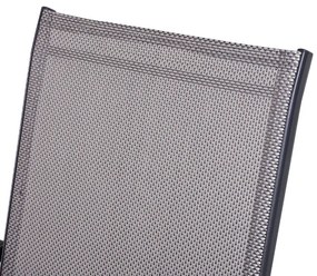 Conjunto de 2 Cadeiras Dobráveis com Apoio de Braços - Cinzento - Desi