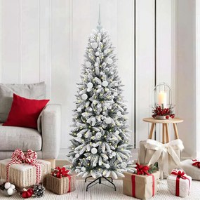 vidaXL Árvore de Natal Artificial com 150 LEDs Branco 150 cm