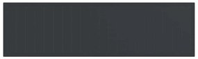 Mesa de Jardim Antracite 350x100x73 cm Poly Rattan