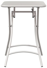 Mesa de Jardim Dobrável vidaXL Bege 55x55x73 cm Aço