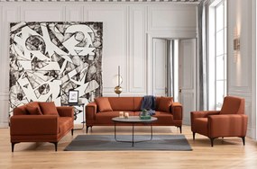 Sofá de 2 Lugares Horizon – Vermelho Telha – 170 cm x 85 cm x 77 cm