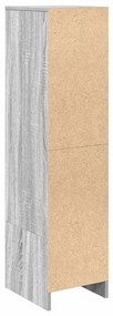 Aparador alto 29,5x34x119,5cm derivados de madeira sonoma cinza