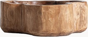 Taça decorativa em madeira de teca Humble