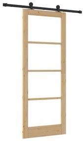 Porta Deslizante vidaXL com Conjunto de Ferragens 'ORKDAL'83x211 cm