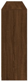 Aparador com luzes LED 181,5x37x100 cm carvalho castanho